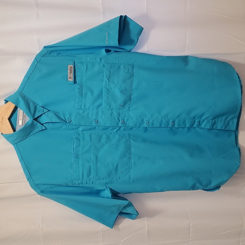 Columbia Tamiami II Men's XS S/S Gulf Stream